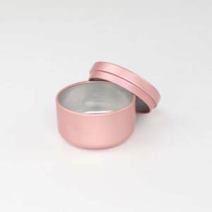 Mum çay kutusu yuvarlak mum kapları mum kavanozu alüminyum kutu aromaterapi hava geçirmez Mini alüminyum Metal katı 2oz 60ml 53x37mm - Product Image 6