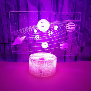 Lampe LED 3D à 7 couleurs changeantes, veilleuse pour <span class=keywords><strong>la</strong></span> chambre à coucher, luminaire décoratif d'intérieur, nouveau modèle - Product Image 1