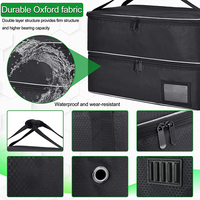 Sac de rangement durable pour coffre de golf Organisateur de coffre de golf Grand sac de voyage pour accessoires de golf