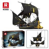 66011 Modèle architectural de scène de rue des pirates des Caraïbes du 1er juin, compatible, 2830 pièces, jouet de construction en plastique ABS, EN71
