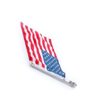 Accessoires et pièces de bateau de qualité supérieure, drapeau américain, mât de drapeau monté sur rail, prix pour yacht