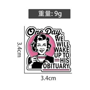 Pin de Esmalte con Frase Divertida de Humor Oscuro, Broche con Tema de Frutas, Insignia para Bolsa o Solapa, Joyería, Regalos - Product Image 5