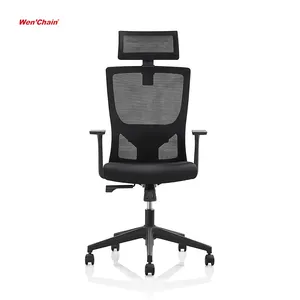 Nhà Máy bifma oficina ghế cơ sở quay thoải mái đầu loại Ergonomic Đen Lưới cao trở lại ghế văn phòng điều hành