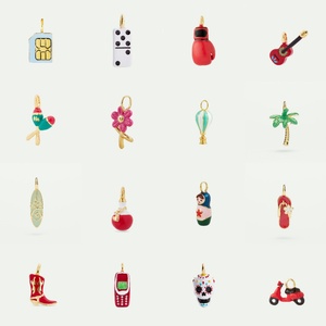 En Stock, Collar con Colgante de Acero Inoxidable Chapado en Oro de 18K, Serie de Artículos de Uso Diario, Diseño Personalizable - Product Image 1