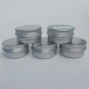 30ミリリットルAluminum Tin Jars 1 Oz Gram Jar Cosmetic Sample Metal Tins Empty Container Round Pot Screw Cap Lid