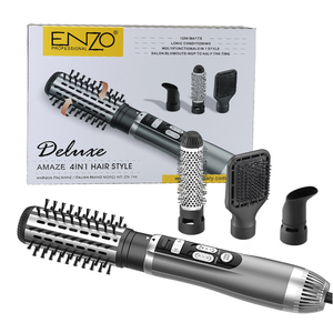 Styler ENZO Couleur violette 4 en 1 <span class=keywords><strong>Brosse</strong></span> sèche-<span class=keywords><strong>cheveux</strong></span> électrique <span class=keywords><strong>Brosse</strong></span> lissante <span class=keywords><strong>Brosse</strong></span> à <span class=keywords><strong>cheveux</strong></span> électrique <span class=keywords><strong>Brosse</strong></span> à air chaud <span class=keywords><strong>Brosse</strong></span> <span class=keywords><strong>rotative</strong></span> à 360° - Product Image 1
