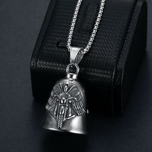 Stainless Steel Motorcycle Style Pendant With Wings Design <b>For</b> <b>Men</b> Vintage <b>Silver</b> <b>Necklace</b> - Product Image 2