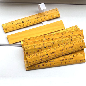 Reglas Escolares de Madera de Doble Cara de 12 Pulgadas (30 cm/15 cm) Personalizadas OEM, Herramienta de Medición para la Escuela y la Familia - Product Image 2