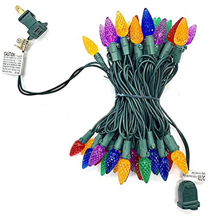 Outdoor LED Light String with Strawberry Head M6 50LEDs - IP44 Waterproof Christmas Lights