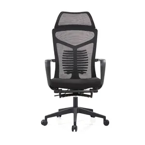 Executive High-Back Reclining Office Chair with Footrest Ergonomic Computer Desk Chairs with Wheels Swivel Rolling Chair