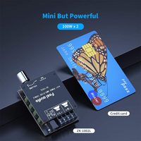 Carte amplificateur récepteur audio stéréo Bluetooth 5.0 ZK-1002L, module numérique mini amplificateur 2 canaux pour enceintes passives domestiques
