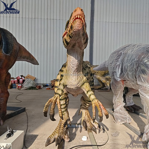 Robot realista con control remoto, estatua de <span class=keywords><strong>Velociraptor</strong></span>, tamaño de Parque Jurásico para exposición de dinosaurios - Product Image 6