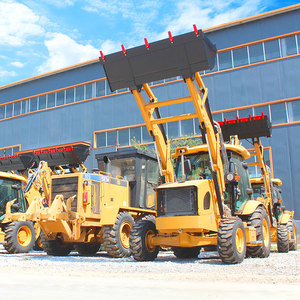 Bánh xe lật 4 bánh xe towable lớn backhoe loader 4ton retroexcacavadora để bán - Product Image 2