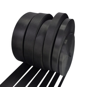 Bán Buôn Chất Lượng Cao Màu Đen Kích Cỡ Khác Nhau <span class=keywords><strong>Webbing</strong></span> Dây Đeo Băng Đồng Bằng Dệt Nylon Vải Cho Túi Ba Lô - Product Image 1