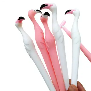 High Quality Advertising Cute Promotional Flamingo Shaped Gel Pen