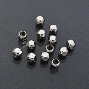 Stainless Steel Hexagonal Beads 6mm Perforated <b>Spacer</b> For Bracelet Making DIY Jewelry Components - Product Image 1