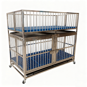 Equipo Veterinario, Jaula Modular <span class=keywords><strong>para</strong></span> Perros <span class=keywords><strong>de</strong></span> Acero Inoxidable con Diseño Moderno y Simple, Cierre <span class=keywords><strong>de</strong></span> Botón <span class=keywords><strong>para</strong></span> Mayor Comodidad y Seguridad <span class=keywords><strong>para</strong></span> Mascotas - Product Image 2