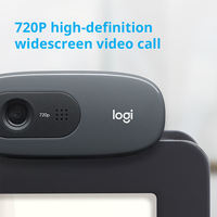 Untuk Logitech C270 kamera Web CMOS 720p USB fokus otomatis dengan mikrofon bawaan untuk Desktop/Laptop/Monitor komputer stok