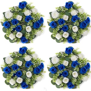 <span class=keywords><strong>Guirlande</strong></span> de Bougies « Hot » à Roses Artificielles, Décoration de Vacances, Couronne de Bougies, Décoration Florale pour Bougeoir - Product Image 5