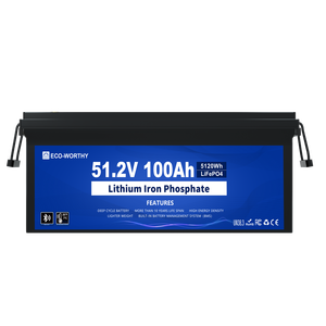 แบตเตอรี่รถกอล์ฟ Eco-Worthy 51.2V 100AH แบตเตอรี่สำหรับเรือ แบตเตอรี่เก็บพลังงานพลาสติก - Product Image 5