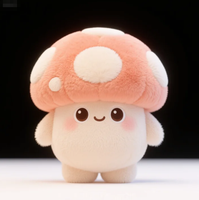 Peluche personnalisée super douce en forme de champignon mignon, jouet, mascotte d'entreprise ODM, cadeau, coton PP brodé, certifié ASTM, anti-stress