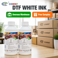 Cowint – Encre professionnelle pour impression textile et vêtements, haute densité, élastique, sortie fluide, anti-colmatage, 12 mois de garantie, pour imprimante, couleur blanche