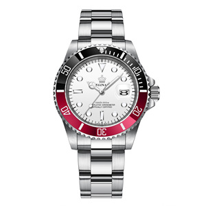 Montre-bracelet à calendrier avec lunette rotative en acier inoxydable pour hommes Montre pour hommes sportive simple haut de gamme étanche - Product Image 6