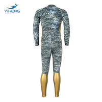 Combinaison de plongée en néoprène respirante et imperméable pour homme avec fermeture éclair sur la poitrine, logo personnalisé, 4,0 mm, pour la plongée et le surf