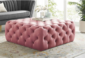 Winforce Factory Light Luxury Household Ottoman Footrest Ottoman Stool Luxury <strong>Chesterfield</strong> Velvet <strong>Footstool</strong> - Product Image 6