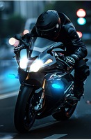 Luz de Advertencia LED de Alta Luminosidad para Motocicleta, Luz Decorativa de Proyección para el Suelo, para Vehículos Eléctricos