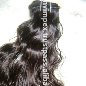 Extensions de cheveux humains indiens ondulés en gros, cheveux bruts vierges indiens ondulés prix de gros texture d'aspect sec - Product Image 5