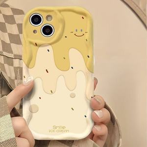 เคสโทรศัพท์มือถือ TPU ลายพิมพ์ขอบคลื่นซิลิโคนสำหรับ <span class=keywords><strong>iPhone</strong></span> 7 8 x XR XS 11 12 13 14 15 16 17 PRO MAX - Product Image 1