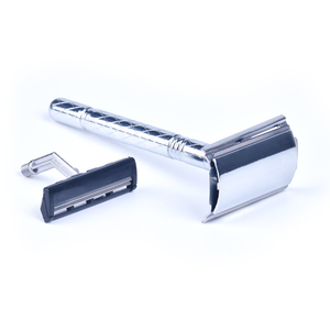 Dao cạo an toàn hai lưỡi, cầm tay, có thể tái sử dụng, cán kim loại, chăm sóc cá nhân, quà tặng Ngày của Cha ALSHABAB, bán buôn - Product Image 6