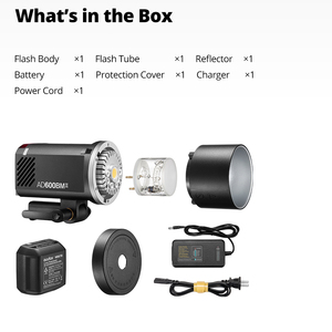 Godox AD600BM II ad600bmii thế hệ thứ hai bên ngoài ngoài ngoài trời Studio máy ảnh Flash 600W sứ nhiếp ảnh ánh sáng - Product Image 6