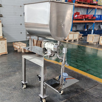 Machine de remplissage semi-automatique de pompe à lobes rotative d'acier inoxydable de rendement élevé direct d'usine avec la trémie d'agitation