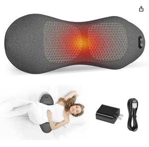 Massageador de Costas Smooth Spine Triple Fusion com Cabo USB, Aquecido, Vibração e Tração para Alívio da Dor em Tecidos Profundos - Product Image 3