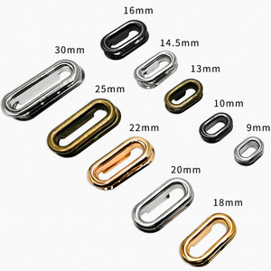 Anelli ovali in metallo placcato antiruggine <span class=keywords><strong>per</strong></span> cinture, zaini e accessori di alta gamma <span class=keywords><strong>per</strong></span> copricapi - Product Image 2