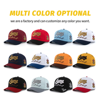 Gorras de Béisbol Personalizadas de Dos Tonos con Logotipo Bordado en 3D, Gorras de Cinco Paneles de Algodón de Alta Calidad para Hombre