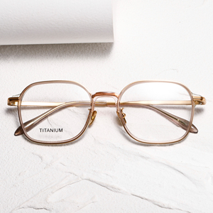 Gafas de Titanio con Montura Completa Rectangular, Unisex, Ligeras, para Corrección de la Visión, para Adultos, Color Sólido - Product Image 1