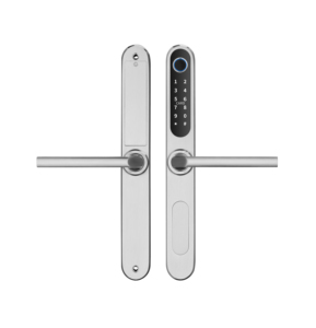 Cerradura inteligente estrecha automática impermeable de doble cara con verificación para puerta batiente de acero inoxidable 304, cerradura de embutir 92 - Product Image 2