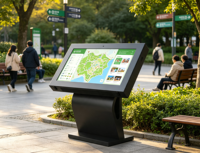 Affichage numérique LCD fixe horizontal pour extérieur, étanche, haute luminosité, pour la publicité