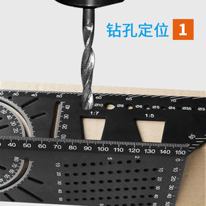 Multi-Functional 45-degree 90-degree Alignment Angle Ruler Aluminum Alloy Three-dimensional Gauge <b>Measuring</b> <b>Gauging</b> <b>Tool</b> - Product Image 4