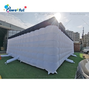 Tente de fête portable, cube de disco gonflable, grand chapiteau de disco gonflable avec éclairage LED - Product Image 4