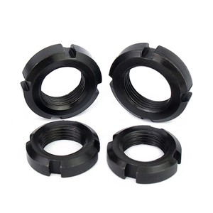 GB812 M10 M12 M14 M16 M18 M20 <span class=keywords><strong>M22</strong></span> M24 M25 M27 M30 M33 M35 M36 M39 M40 Tuerca redonda Tuerca ranurada Tuerca de cuatro ranuras - Product Image 1