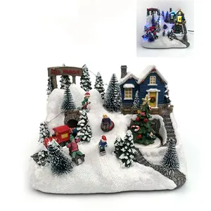 Manufacturer Direct Sale Exquisite Shape Personalized Christmas Home Hobby Decoration Resin Craft Table