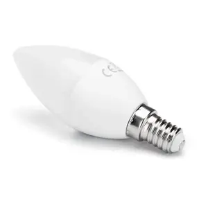 Bombilla LED C37 E14 7W, luz cálida, bajo consumo, larga duración; ideal para iluminación interior y decoración. - Product Image 2