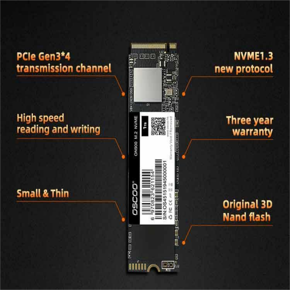 M2 NVME SSD 1TB - High Performance Internal Hard Drive
