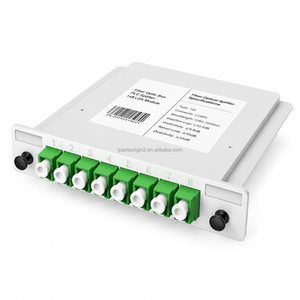 ตัวแยกสัญญาณไฟเบอร์ออปติกแบบคาสเซ็ต LC APC/UPC PLC Splitter 1x2/4/8/16/32 ชนิด LGX สำหรับ FTTH PON ODF Cabinet - Product Image 1
