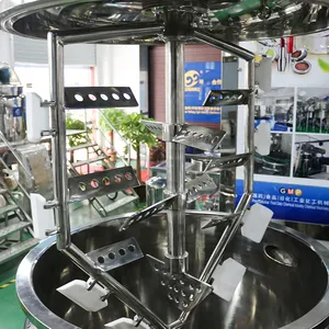 Food Grade Mayonnaise Making With Heating SS316 Stainless Steel Homogenizer Emulsifier Mixer Production Machines