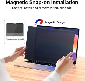 Magnetic Privacy <b>Screen</b> <b>Protector</b> MacBook Air 15.3inch 2025 M4 Removable <b>Laptop</b> Privacy Scree - Product Image 3